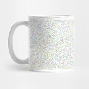 Pollock style colorful lines medley Mug